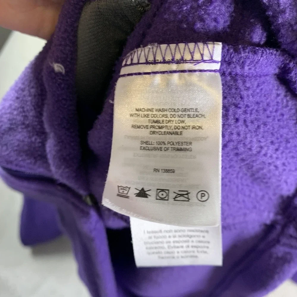 TCU Horned Frogs Jacket Mens Large Purple NCAA Football Columbia Full Zip Fleece